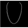 Image 2 : 14KT White Gold 10.75ctw Diamond Necklace