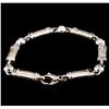 Image 2 : 0.70ctw Diamond Bracelet - 14KT White Gold