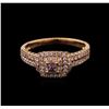 Image 2 : 18KT Rose Gold 0.67ctw Fancy Pink Diamond Ring