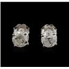 Image 1 : 14KT White Gold 1.44ctw Diamond Stud Earrings