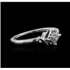 Image 1 : 10KT White Gold 0.10ctw Diamond Ring