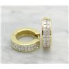 Image 1 : 1.50ctw Diamond Earrings - 18KT Yellow Gold
