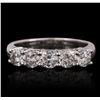 Image 2 : 14KT White Gold 1.17ctw Diamond  Ring
