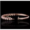 Image 3 : 14KT Rose Gold 2.10ctw Diamond Bracelet