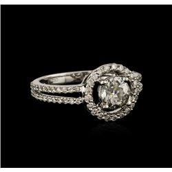 18KT White Gold 1.17ctw Diamond Ring