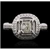 Image 2 : 14KT White Gold 1.78ctw Diamond Ring