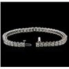 Image 3 : 8.30ctw Diamond Tennis Bracelet - 14KT White Gold
