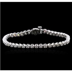 14KT White Gold 2.01ctw Diamond Tennis Bracelet