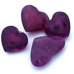 10.8ctw Heart Mixed Ruby Parcel