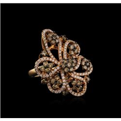 18KT Yellow Gold 2.74ctw Fancy Brown Diamond Ring