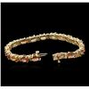 Image 3 : 14KT Yellow Gold 15.58ctw Multicolor Sapphire and Diamond Bracelet