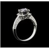 Image 3 : 2.74ctw Black Diamond Ring - 18KT White Gold