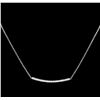 Image 1 : 0.84ctw Diamond Necklace - 14KT White Gold