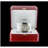 Image 6 : Cartier Two-Tone 6.50ctw Diamond Santos 100 Watch