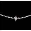 Image 3 : 3.42ctw Diamond Necklace - 18KT White Gold