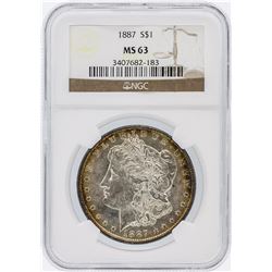 1887 NGC MS63 Morgan Silver Dollar