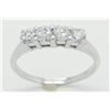 Image 1 : 0.81ctw Diamond Ring - 14KT White Gold