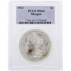 1921 PCGS MS64 Morgan Silver Dollar