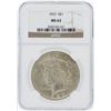 Image 1 : 1923 NGC MS63 Peace Silver Dollar