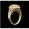 Image 3 : 14KT Yellow Gold 2.12ct Citrine and Diamond Ring