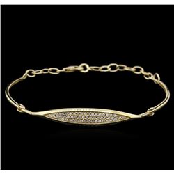 0.33ctw Diamond Bracelet - 14KT Yellow Gold