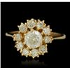 Image 1 : 1.49ctw Diamond Ring - 18KT Yellow Gold
