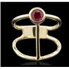 Image 2 : 14KT Yellow Gold 0.55ct Ruby Ring