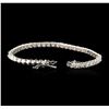 Image 3 : 14KT White Gold 6.90ctw Diamond Tennis Bracelet