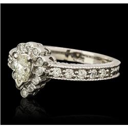 14KT White Gold 0.63ctw Diamond Ring