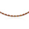 Image 1 : 14KT White Gold 14.30ctw Orange Sapphire and Diamond Necklace