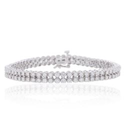 14KT White Gold 3.10ctw Diamond Bracelet