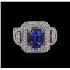 Image 3 : 14KT Two-Tone 2.79ct Tanzanite and Diamond Ring