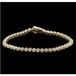 1.52ctw Diamond Tennis Bracelet - 14KT Yellow Gold