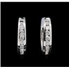 Image 1 : 0.75ctw Diamond Earrings - 14KT White Gold