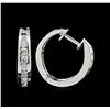 Image 2 : 0.75ctw Diamond Earrings - 14KT White Gold
