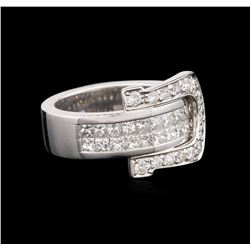 14KT White Gold 0.97ctw Diamond Ring