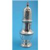Image 1 : A George III silver baluster caster, with damaged pierced grille, Maker Samuel Wood, 1787, 5.75 i...