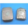 Image 1 : A Victorian silver vesta case Maker George Unite, and a plated vesta case....