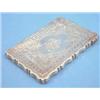 Image 1 : A Victorian silver card case engraved with flowers....