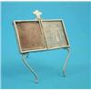 Image 1 : A Late Victorian silver miniature double photograph frame with Prince of Wales feathers crest, 3....