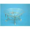Image 1 : A Fraget glass bowl with plated stand inscribed "J.Thompson from Odessa Staff, 1910", 13.5 ins....