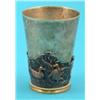 Image 1 : A Victorian plated tumbler cup, decorated in relief with game birds....
