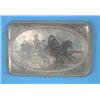 Image 1 : A Russian 84 zolotnik and niello cigarette case decorated with a troika, 4 ins....