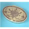 Image 1 : A Russian parcel gilt oval niello snuff box decorated with a coat of arms, 2.75 ins....