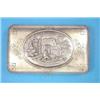 Image 1 : A Russian parcel gilt 84 zolotnik cigar case decorated in relief with a dacha, 4.75 ins....