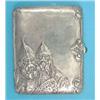 Image 1 : A Russian 88 zolotnik cigarette case decorated in relief with two armoured soldiers, 4 ins....
