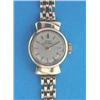 A lady's 9ct gold Gerard Perregaux wrist watch with stylish lugs and gatelink bracelet....