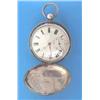 A George IV silver pocket watch with movement signed In Bishop, Sherborne, 1828....