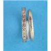 Image 1 : A diamond set full eternity ring, size L1/2, and a wedding ring...