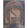 Image 1 : 19th Century English School oil on canvas, Cathedral interior, 19 x 15 ins....